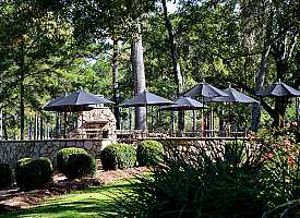 dining patio at Rio Piedra Plantation - sunny day